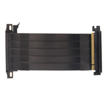 Fleksibelt PCIe-riserkabel til PCIe4.0-riser, 180-graders stik med højhastighedsforlængerkabel, GPU-forlængerkabel med plug and play, Shiel