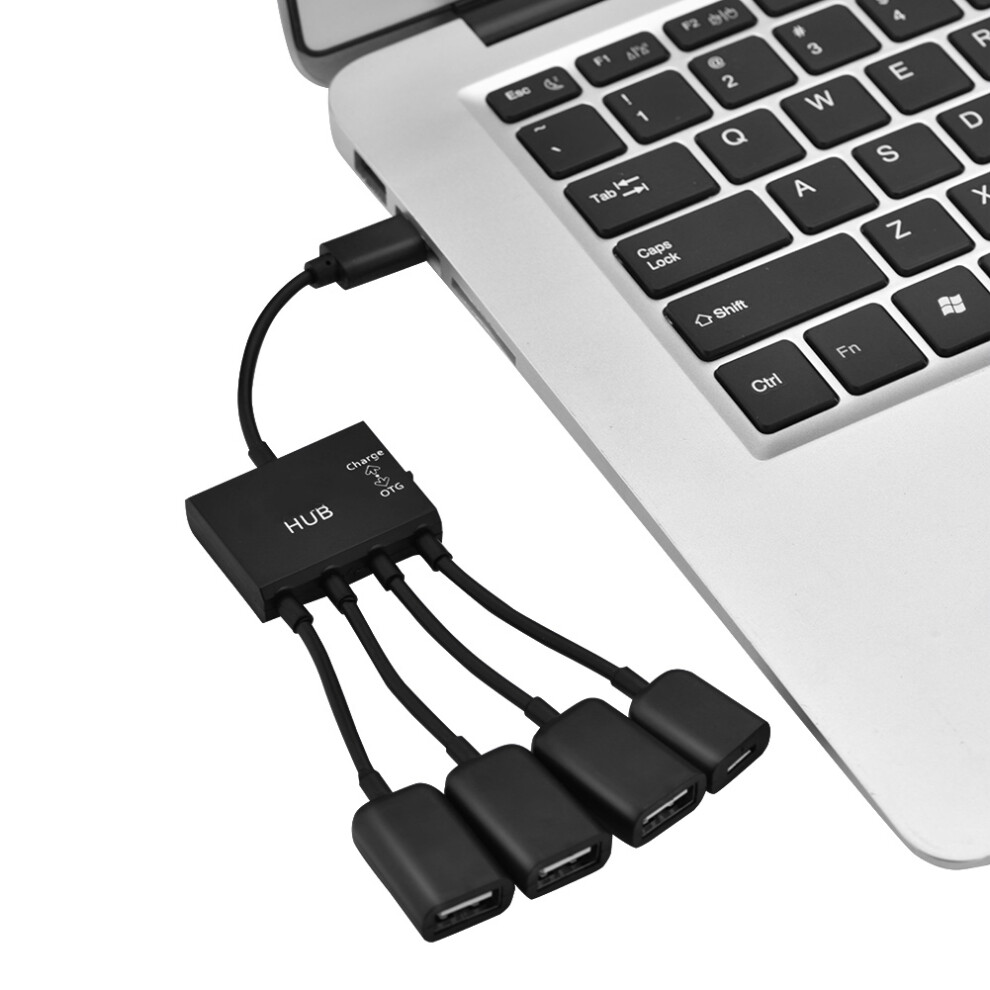 Usb 3.1 Type C To 3 Port Usb 2.0 Hub With Otg & Charging Port Aluminium 4641382820006