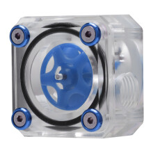 Indicateur de débit de liquide de refroidissement pour PC, compteur d'eau transparent de haute qualité avec joint en silicone intégré.