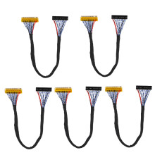 Professionelt LVDS-kabelsæt, holdbart 30-bens 2-kanals 8-bit interfacekabel til 17-19-tommer LCD-skærme, hurtig signalrespons med stabil forbindelse