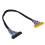Cabo de interface LVDS para monitores LCD, interface LVDS de 2 canais compatível com painéis de 17 e 19 polegadas, conjunto premium de 5 peças com 2