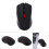 Mouse da gioco wireless con 2400 DPI, mouse ottico ambidestro a 6 tasti, mouse portatile plug and play per PC, laptop e notebook con elevata 5