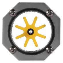 Impeller Water Meter With G1/4 Thread Digital Flow Indicator For PC Cooling System, Integrated Temperature Display And Durable Acrylic Aluminum Alloy