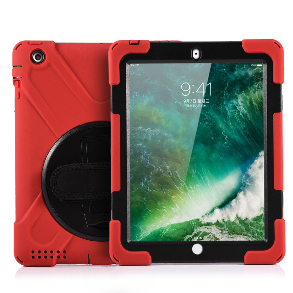 Shockproof Rugged Case For Ipad 2 3 4, Detachable Shoulder Strap Protective Cover With Pencil Holder And 360-Degree Rotatable Kickstand, Military Grad 9147006046838