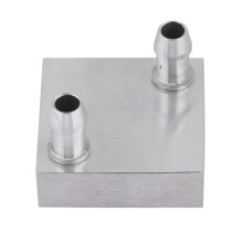 Halfgeleiderkoelingswaterblok met vacuümgesoldeerde aluminiumlegering koelplaat, vloeistofkoelwaterplaat, bovenste afvoerstructuur, water.