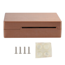 Duurzame aluminium behuizing voor Raspberry Pi, passief koelsysteem met geïntegreerde warmteafvoerstructuur, antislipoppervlak en montagegaten, werkt