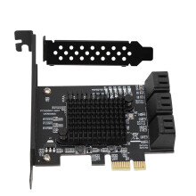 PCIe SATA III-controller uitbreidingskaart, eenvoudig te installeren, zonder RAID-ondersteuning en plug-and-play-functionaliteit, SATA 6