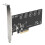 Placa de expansão SATA sem necessidade de drivers, compatível com Windows e Linux. Adaptador M.2NGFF para 5 portas SATA 3.0 com canais SATA 7