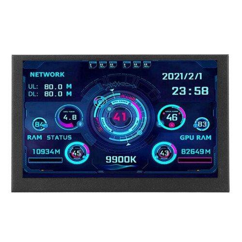 Εκτεταμένη οθόνη Host για Gaming PC, προσαρμόσιμες διατάξεις οθόνης με περιστροφή 360, 1
