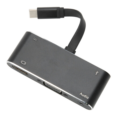 Thunderbolt 3 Compatible Dual Screen Display Adapter, Pd Charging Port For Uninterrupted Power 1