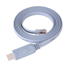 Console Cable for IT Technicians, Replaces RS232 Serial Port with USB Type-A to RJ45 Connector, Works with Cisco NETGEAR Ubiquiti Devices for Reliable