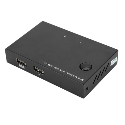 USB Switcher for Two PCs Share Peripherals with Remote Control 5Gbps Transfer Speed Backward Compatible Easy Setup for Office Home Use 1