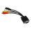 Matrix Conversion Cable, High-Quality Signal Transmission For Seamless VGA To Rca Conversion, Image-Freezing Function Enhances Viewing Experience, Plu 6