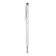 2-in-1 balpen met stylus voor tablets en smartphones, vingerafdrukreductie, zachte stoffen punt, metalen punt, hoge compatibiliteit met iOS, Samsung