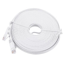 LAN-netwerkkabel voor een stabiele internetverbinding, vergulde contacten, snelle Ethernetkabel, duurzame PVC-mantel, plat ontwerp, eenvoudige