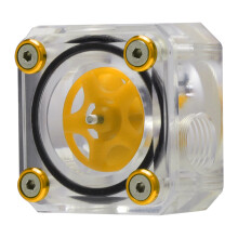 Indicateur de niveau d'eau en acrylique pour refroidissement PC, visualiseur de vitesse de rotation avec design transparent pour configurations PC