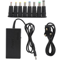 Adaptor multifuncțional CA la CC cu protecție la supracurent, sistem de gestionare a sursei de alimentare, conectori interschimbabili, aplicații