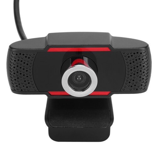 Webcam With Microphone High Compatibility Plug And Play USB HD Webcam For Online Learning And Gaming Auto Low Light Correction Wide View Angle Built 2
