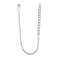 Lampa USB LED Breiseán agus Súgartha le Sreang Miotail Sholúbtha Soilsiú Cosanta Súile Inchoigeartaithe Tomhaltas Cumhachta Íseal Marthanach