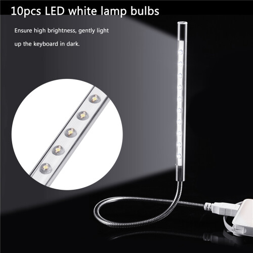 Λάμπα LED Plug and Play USB με εύκαμπτο μεταλλικό σύρμα, ρυθμιζόμενη προστασία ματιών, 2