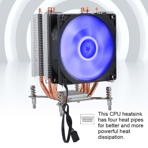 Ψύκτρα CPU με χαμηλή στάθμη θορύβου, σχεδιασμός 4 χάλκινων σωλήνων θερμότητας με 2