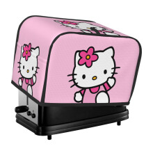 2 Slice Toaster Covers Wide Slot Decorative Reusable Bread Machine Cover Protection Hello Kitty Cartoon Bread Toaster Oven Dustproof Cover