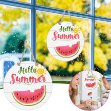 RnemiTe-amo Deals!Wall Decoration Summer Welcome Sign Decorates Retro Wall Hanging Family Garden