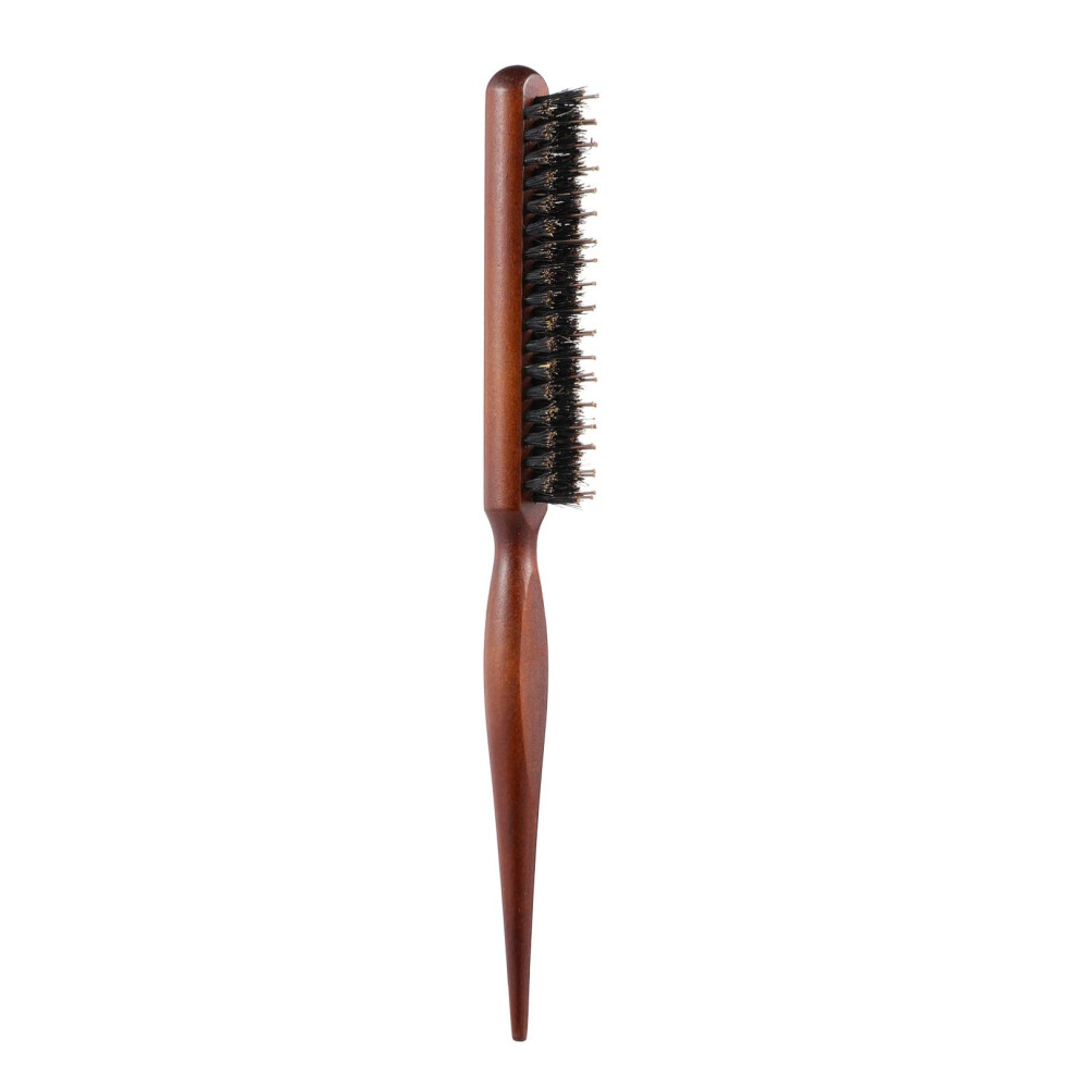 Unisex Wooden Hair Comb With Ergonomic Handle And Precision Pointed Tail For Salon And Home Styling