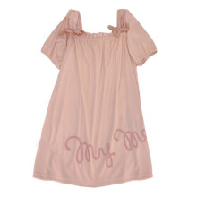 Luksus natkjole til kvinder, overdimensioneret natskjorte med blødt, let stof og feminin styling, broderet halsudskæring, elegant design,