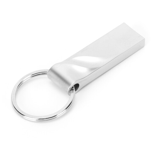 Φορητή μεταλλική μονάδα flash USB2.0, αποθήκευση και προστασία δεδομένων, ασημί 2