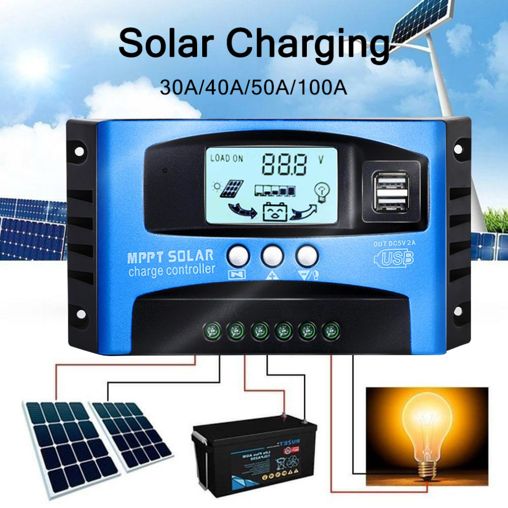 Solar Charge Controller, Combining Precision And Efficiency, Features A Large Lcd Display And Advanced Mppt Algorithm For Optimal Performance In Solar 9012494551808