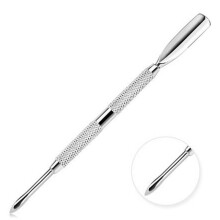 Nail Cuticle Pusher DualEnd Stainless Steel Remover for Precision Manicure Pedicure Salon Use