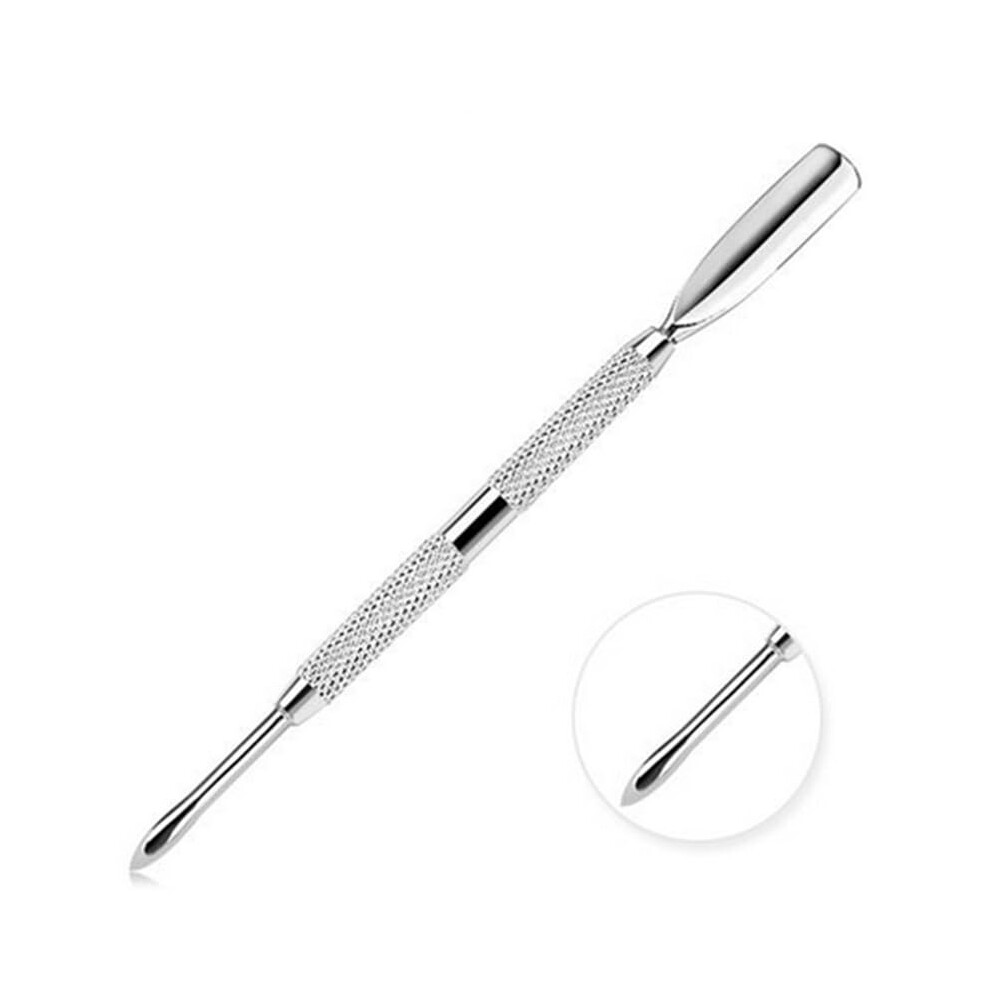 Nail Cuticle Pusher DualEnd Stainless Steel Remover for Precision Manicure Pedicure Salon Use