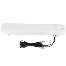 Soundbar o doskonałej jakości dźwięku z oświetleniem RGB, dźwiękiem przestrzennym stereo, zasilaniem USB, kompaktową konstrukcją, gniazdem