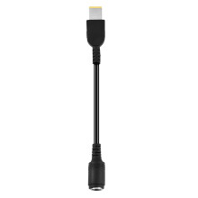 Adaptateur secteur CC pour ordinateur portable Lenovo ThinkPad T440S : câble de charge mural mâle, fiche USB carrée, embout fin, prise