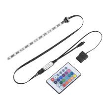 Lumină LED pentru acvariu, RGB, submersibilă, cu LED-uri care schimbă culoarea, IP68, impermeabilă, cu telecomandă, iluminare amfibie, bronz mai