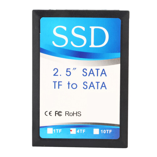Module convertisseur de carte microSD TF vers SATA, adaptateur SD SATA à faible consommation, interface MMC SATA, conception compacte pour