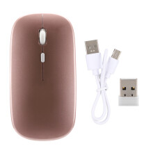 Wireless Bluetooth Mouse With Built In Lithium Ion Battery Power Saving Function Automatic Deep Sleep Mode Silent Click Design Long Standby Time For O