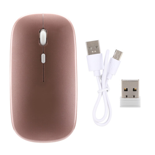 Wireless Bluetooth Mouse With Built In Lithium Ion Battery Power Saving Function Automatic Deep Sleep Mode Silent Click Design Long Standby Time For O