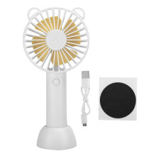 Kleine ventilator met krachtige luchtstroom, USB-oplaadbare persoonlijke ventilator met 3 snelheidsstanden, reisvriendelijke handventilator in