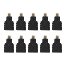 Adapter Micro HDMI do HDMI, pozłacany, szybki konwerter do smartfonów, laptopów, aparatów, obsługuje 4K, Plug and Play, nie wymaga sterowników,