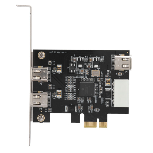 Plug And Play Firewire Controller PCIe Expansion Card IEEE 1394A Interface High Speed Connection Compatible With DV Camcorders Data Transfer Adapter E 2