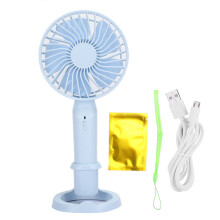 Ventilator portabil cu baterii și funcție de aromaterapie, mini ventilator ușor, reîncărcabil prin USB, în culori proaspete, 3 viteze pentru uz