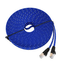 Geschirmtes Twisted-Pair-Ethernetkabel mit vergoldetem RJ45-Stecker, Highspeed-Internet, nylonummantelt, unterstützt hohe Bandbreite (STP) für