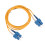 Καλώδιο οπτικών ινών Corning 9/125SC σε SC Singlemode Duplex Fiber, κίτρινο PVC με μανδύα προστασίας 1