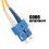 Καλώδιο οπτικών ινών Corning 9/125SC σε SC Singlemode Duplex Fiber, κίτρινο PVC με μανδύα προστασίας 3