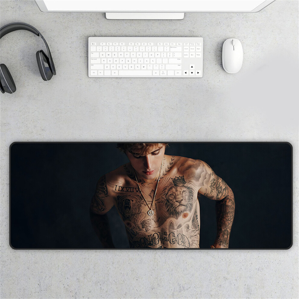 Extended Mouse Pad With Non Slip Rubber Base Large Gaming Mouse Pad Smooth Surface Water Resistant Coating Stitched Edges Keyboard Mouse Mat 9464372406104