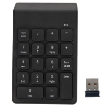 Desktop Computer Accessories Wireless Numeric Keypad With Quiet Keys 18 Keys High Accuracy Numpad Keyboard For Office Accounting Essentials Compact