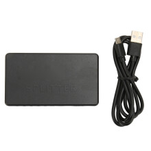 HDMI Splitter For Dual Monitors, 1 In 4 Out HDMI Splitter Supports 4K Ultra HD With HDR Compatible Simultaneous Display Adapter Wide Compatibility Plu