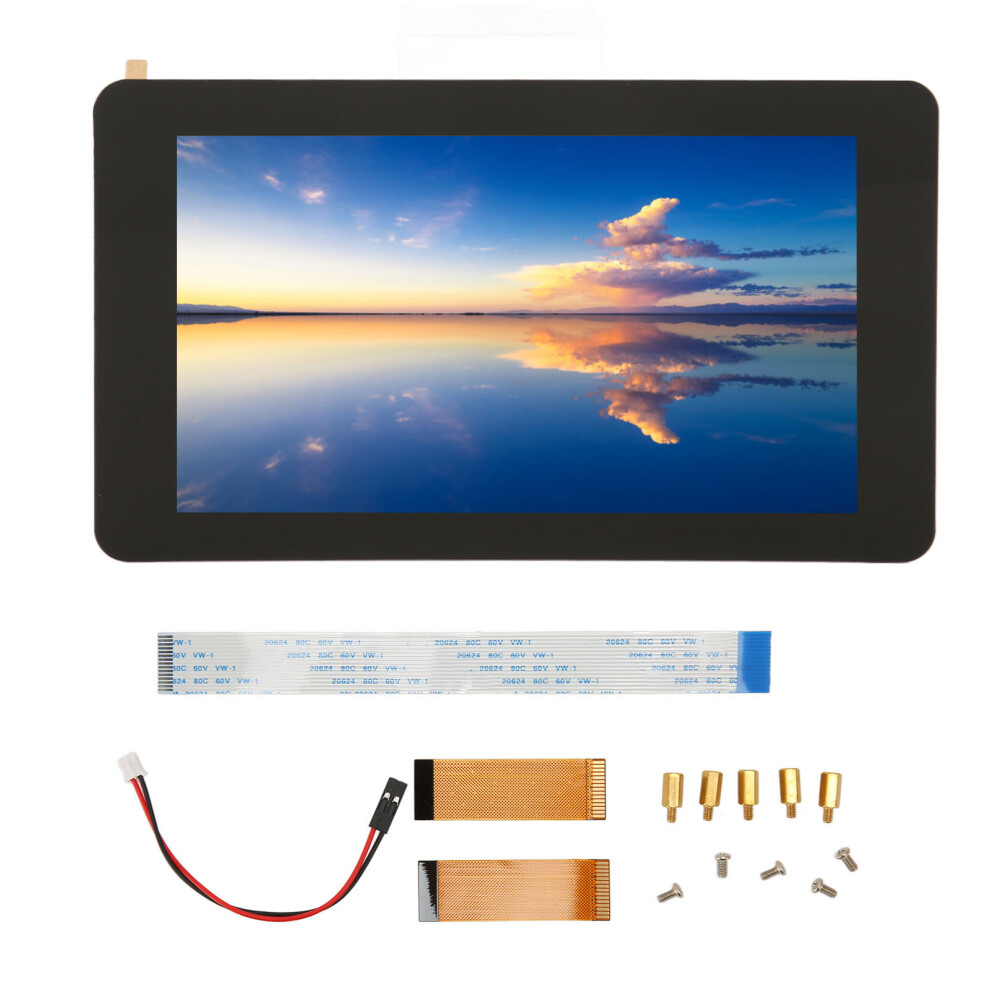 Capacitive Touchscreen Monitor For Raspberry Pi, Driver Free Dsi Ips Screen With 5 Point Touch And High Resolution, Multi Touch Capability Display Com 9147006782323